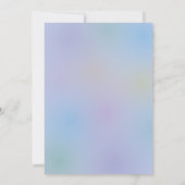 優雅な結婚式をカップルするための美しい 招待状 (裏面)