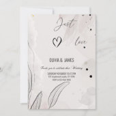 優雅な結婚式を愛する 招待状 (正面)