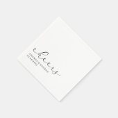 優雅な結婚式 スタンダードカクテルナプキン (角)