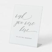 優雅な結婚式 追憶 Wish You Were Here 台座サイン (正面)