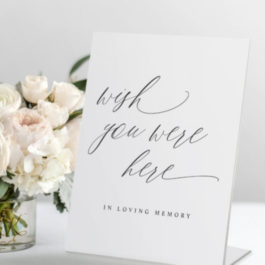 優雅な結婚式 追憶 Wish You Were Here 台座サイン