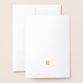 優雅な結婚祝いのカード 箔カード (裏面封筒付き)