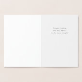 優雅な結婚祝いのカード 箔カード (内部)
