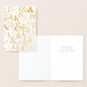 優雅な結婚祝いのカード 箔カード (ディスプレー)