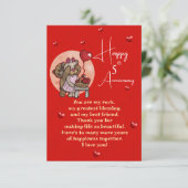 優雅な結婚記念日 カード (スタンド正面)