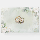 優雅な緑の結婚式 ゲストブック (裏面)