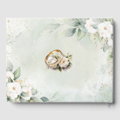 優雅な緑の結婚式 ゲストブック (裏面)