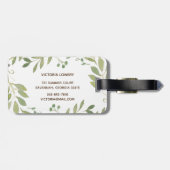 優雅な緑 ラゲッジタグ (裏面横)