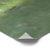 優雅な美しい白馬のオリジナルアート ポスター (角)