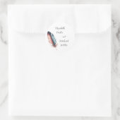 優雅な羽のエレガンスミニマリズムのウィスパー ラウンドシール (バッグ)