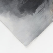 優雅な翼のあるブルネットのミニマリズム都市の夕暮れ フリースブランケット (角)