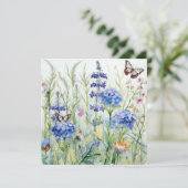 優雅な自然:エンチャントされたガーデン誕生日カード (スタンド正面)