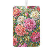 優雅な色彩の芍薬の花 カーエアーフレッシュナー (裏面)
