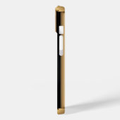 優雅な花のデザインと豪華な金の小花 Case-Mate iPhoneケース (裏面 / 左)