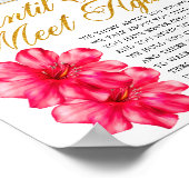 優雅な花の葬儀詩の看板 ポスター (角)