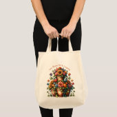 優雅な花は集まりの中で最も輝く トートバッグ (正面(商品))