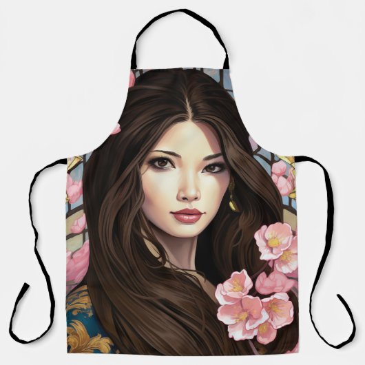 優雅な花 エプロン (正面)