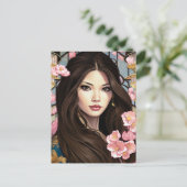 優雅な花 シーズンポストカード (スタンド正面)