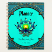 優雅な花、神秘的なロータス。 プランナー手帳 (正面)