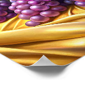 「優雅な葡萄」 ポスター (角)