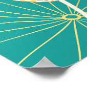 優雅な蓮の花 ポスター (角)