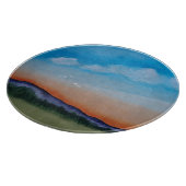 優雅な薄暗い丘 カッティングボード (角)