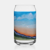 優雅な薄暗い丘 ガラス缶 (正面)