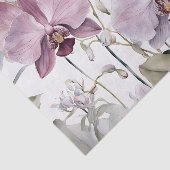 優雅な蘭の花がソフトピンクとラベンダーに咲く 薄葉紙 (詳細)
