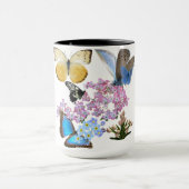 優雅な蝶と花 マグカップ (中央)