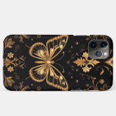 優雅な装飾の金色の蝶 Case-Mate iPhoneケース (裏面(横))