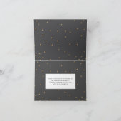 優雅な誕生日パモダンーティーを一口飲感謝していむ サンキューカード (内部)