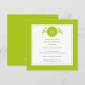 優雅な誕生日パーティー 招待状 (正面/裏面)