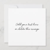 優雅な赤いバラ　“I Love You”の文字を添えて カード (裏面)