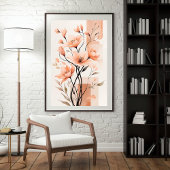 優雅な赤面開花 ポスター