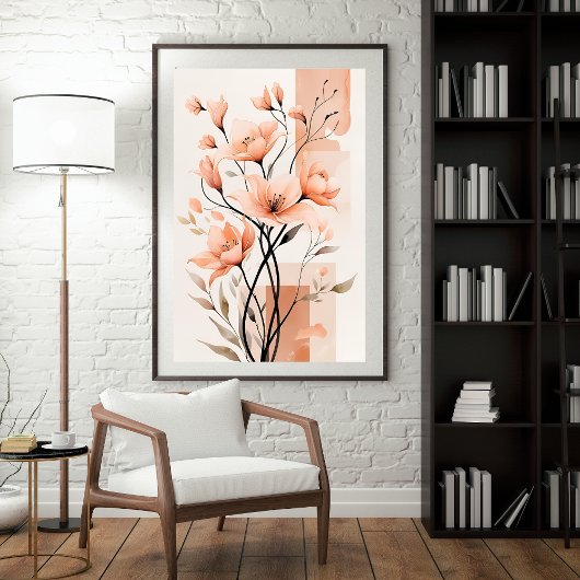 優雅な赤面開花 ポスター