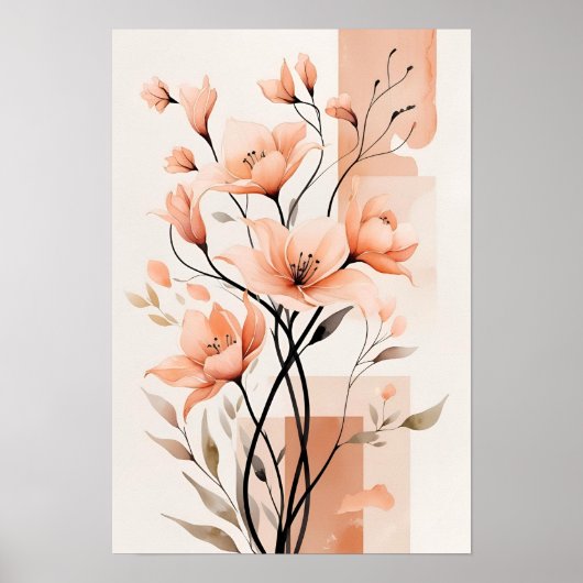 優雅な赤面開花 ポスター (正面)