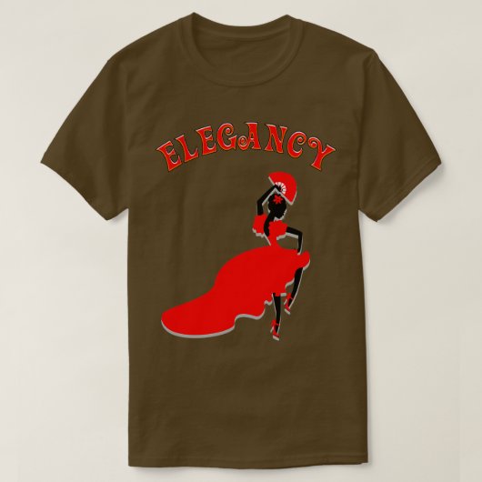 優雅な踊り Tシャツ (デザイン正面)
