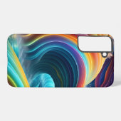 優雅な輝きの虹の滝 SAMSUNG GALAXYケース (裏面横)