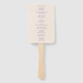 優雅な追悼式次第プログラム 葬儀 ハンドファン (裏面)