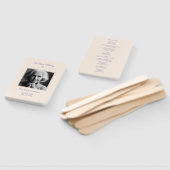 優雅な追悼式次第プログラム 葬儀 ハンドファン (組立なし)