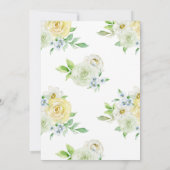 優雅な退職パーティーのご案内 招待状 (裏面)