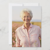 優雅な野生の花　写真　生命の祝祭 招待状 (裏面)