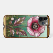 優雅な金のフレームのフラワーアート Case-Mate iPhoneケース (裏面(横))