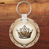 優雅な金の王冠 キーホルダー (裏面)