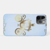 優雅な金の馬車の青い物語のプリンセス Case-Mate iPhoneケース (裏面(横))