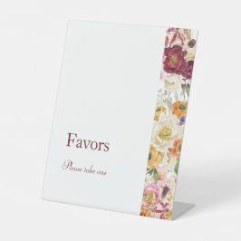 優雅な開花の好意サイン 台座サイン