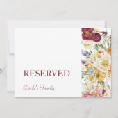 優雅な開花予約記号 (裏面)