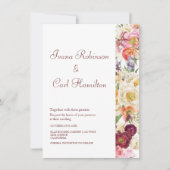 優雅な開花結婚式招待状002 招待状 (正面)