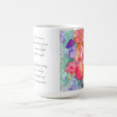 優雅な開花 – アイリスの花母の日 コーヒーマグカップ (中央)