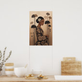 「優雅な開花 ポスター (キッチン)